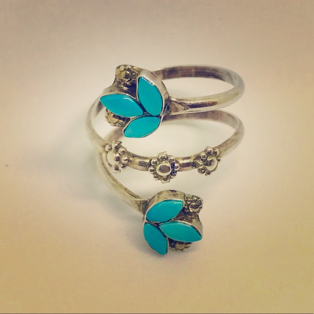 Turquoise native ring - handmade Pacific NW